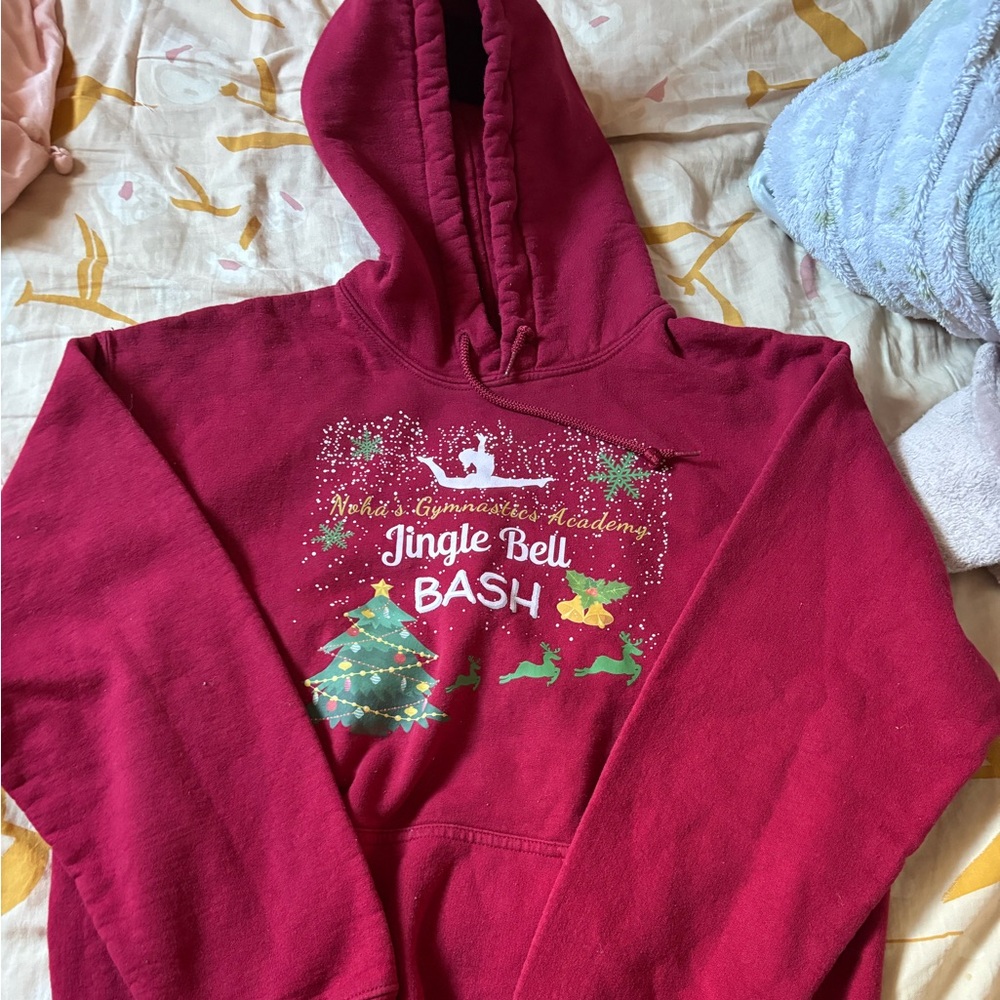 Red Gildan Gymnastics Hoodie